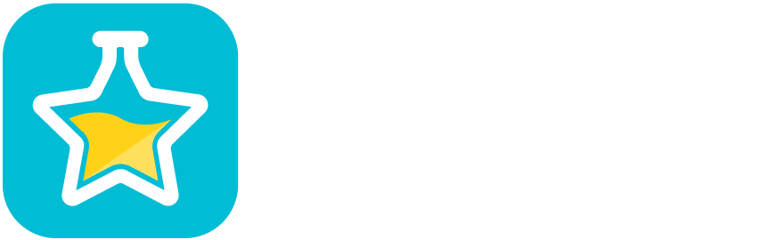 Colored Logo White Text
