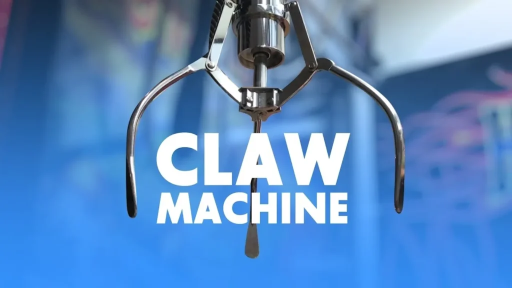 Close Up of Arcade Claw Machine