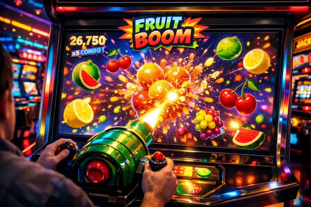 Fruit Boom Arcade Game Inspired by Slots and Casino Games